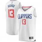 Camiseta Paul George 13 Los Angeles Clippers Association Edition Blanco Hombre